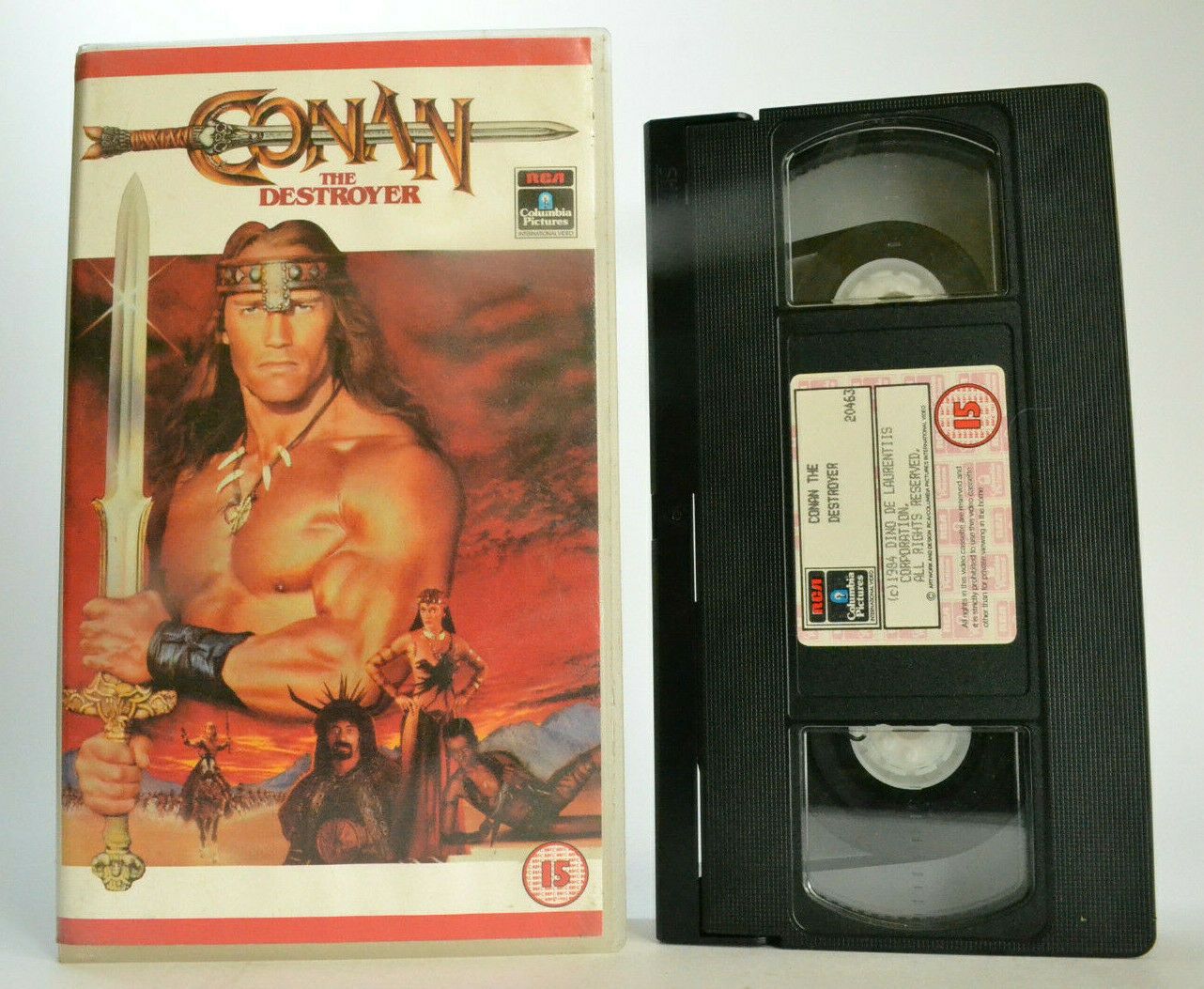 Conan The Destroyer (1984); Schwarzenegger [Adventure] Sword And Sorcery - VHS-