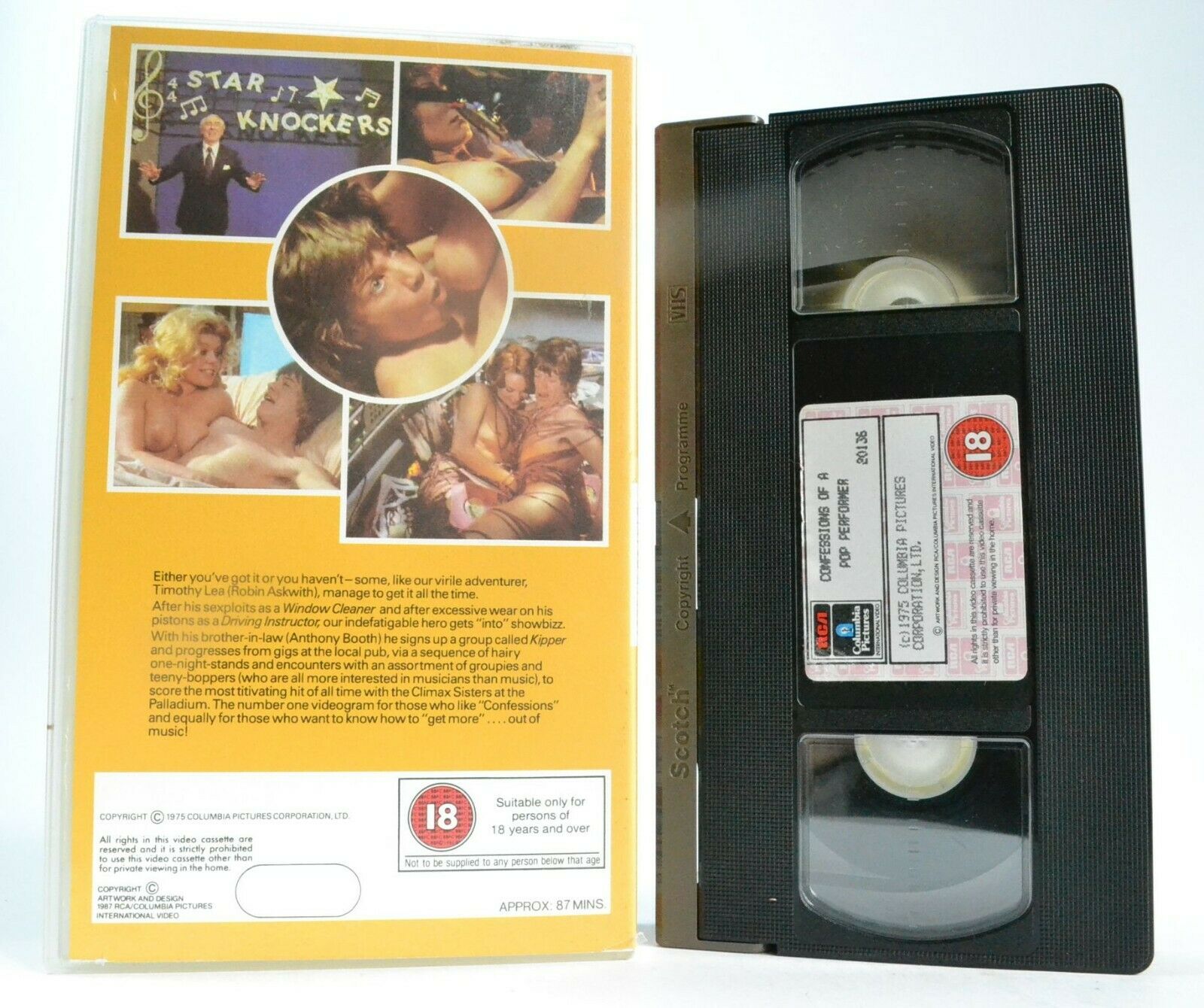 Confessions Of A Pop Performer (1975) - Adult Comedy -<<Timothy Lea>>- Pal VHS-