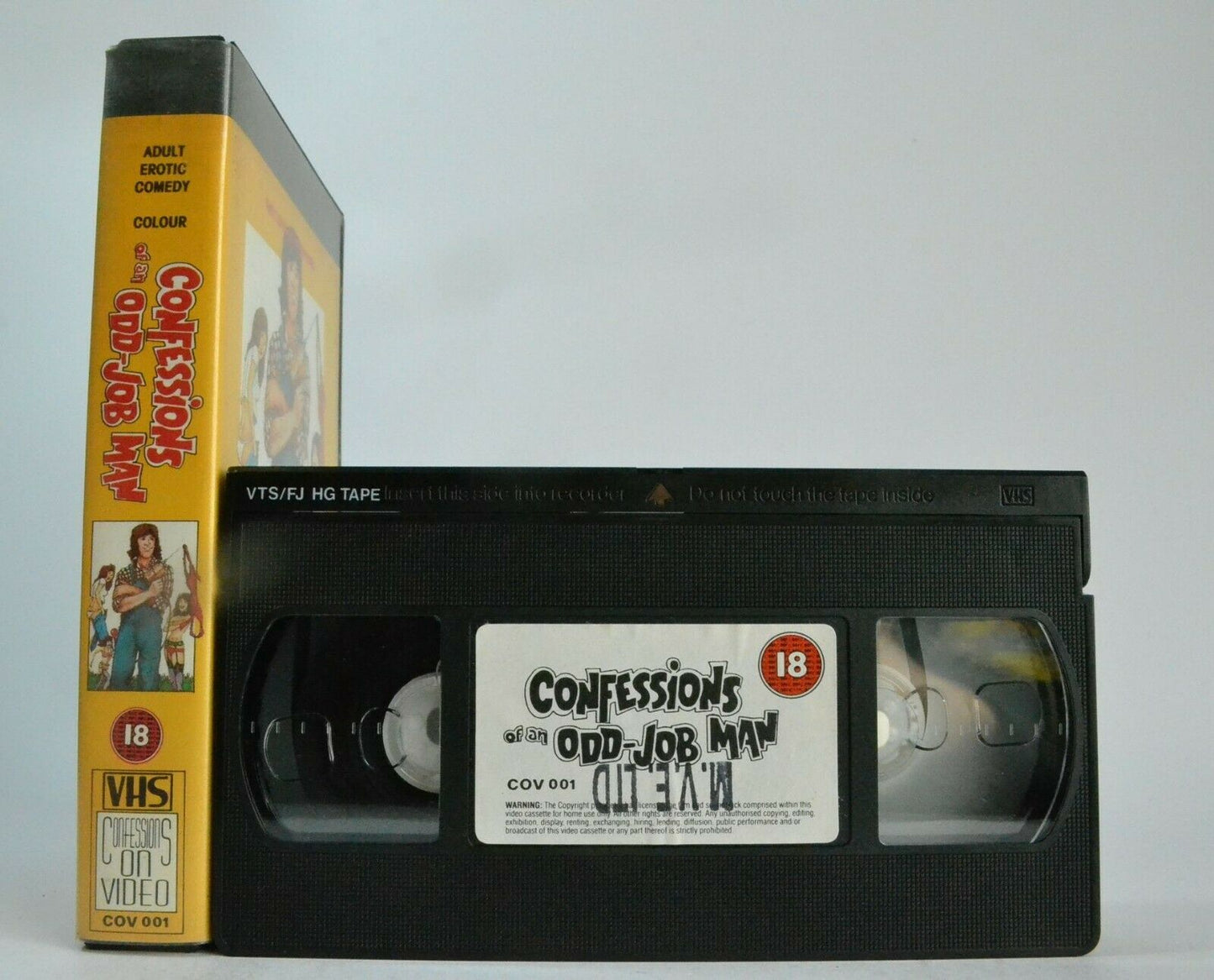 Confessions Of An Odd-Job Man (1976) - Adult Comedy - Barry Stokes - Pal VHS-