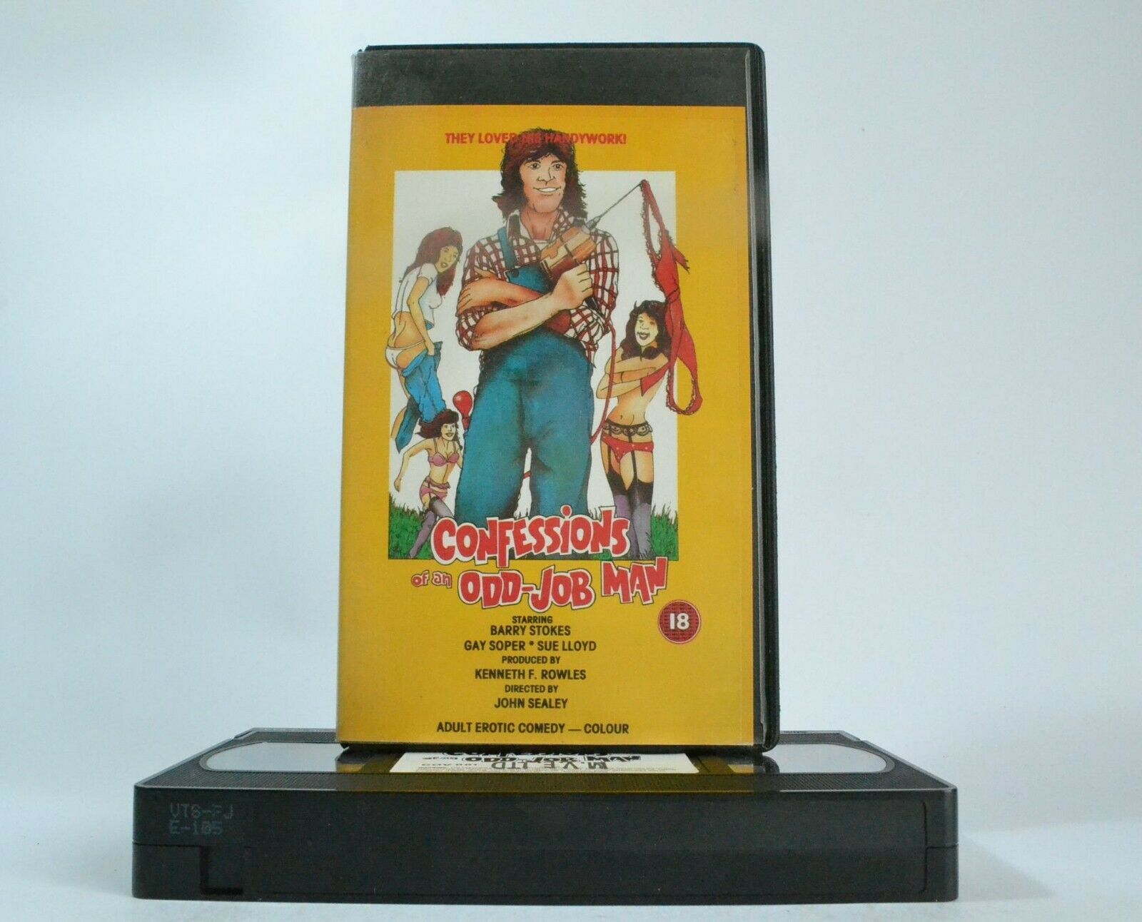 Confessions Of An Odd-Job Man (1976) - Adult Comedy - Barry Stokes - Pal VHS-