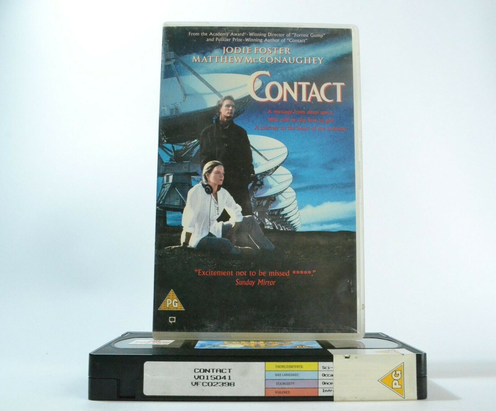 Contact; [Free Postcard]: Outer Space Fantasy - Large Box - Jodie Foster - VHS-