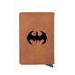 Cool Classic Bat Hero Design Card Holder Wallets Men Women Boy Rfid Leather Short Purse Slim Mini Purse Small Money Bag Gifts-BA052-Brown-