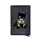 Cool Classic Bat Hero Design Card Holder Wallets Men Women Boy Rfid Leather Short Purse Slim Mini Purse Small Money Bag Gifts-BF536-Black-