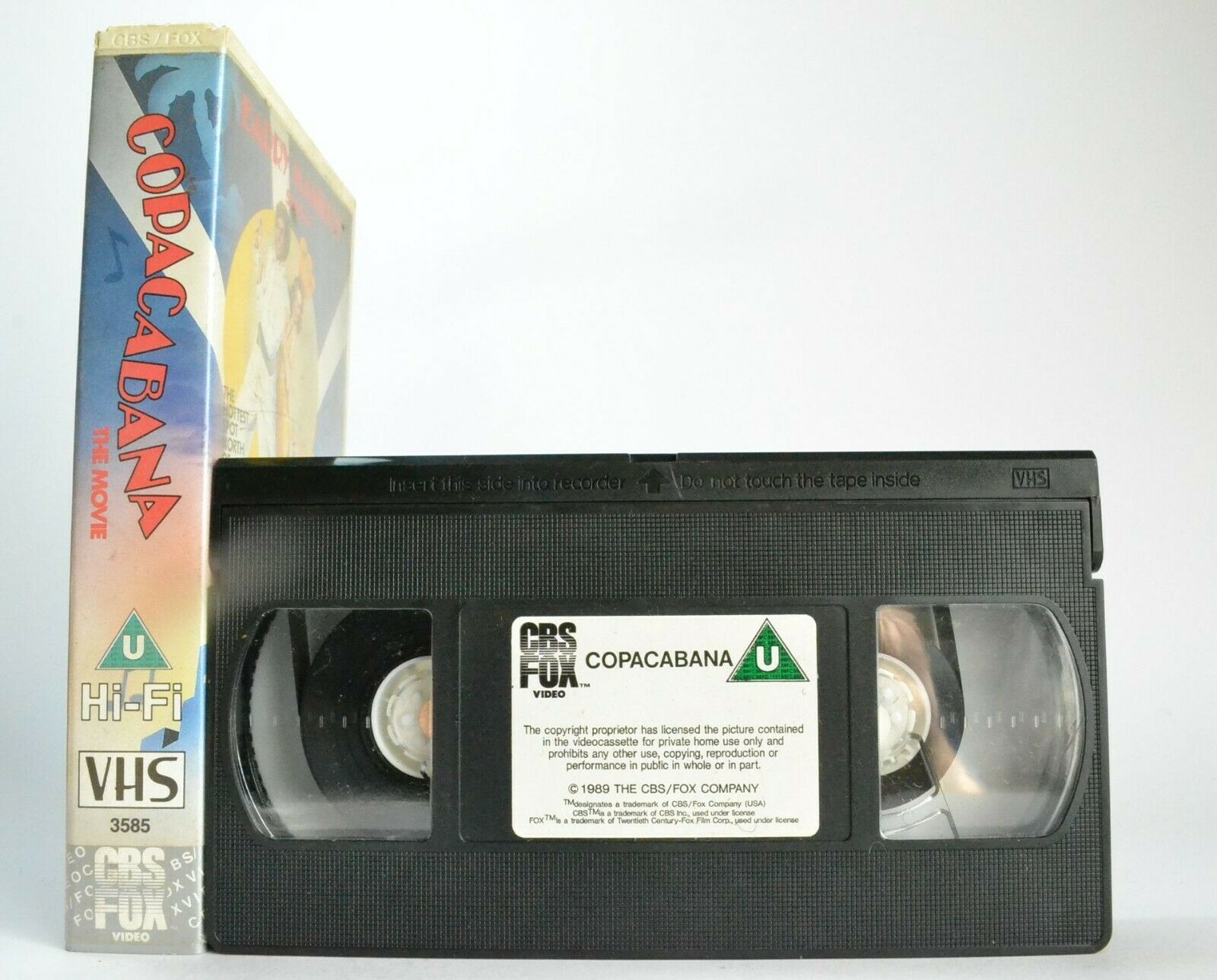 Copacabana: The Movie (1985) Made For T.V. - Musical - Barry Manilow - Pal VHS-