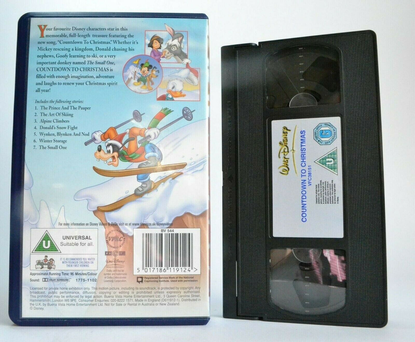 Countdown To Christmas: Winter Storage - Walt Disney - Animated - Kids - Pal VHS-