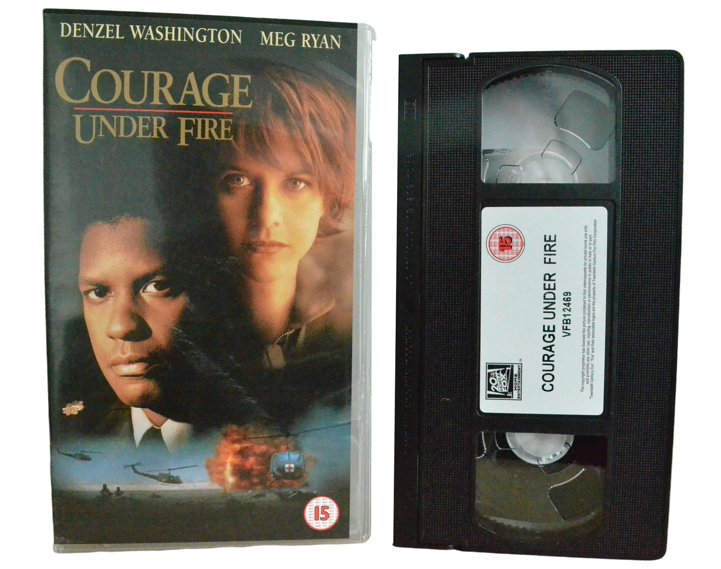 Courage Under Fire - Denzel Washigton - 20th Century Fox Home Entertainment - Vintage - Pal VHS-