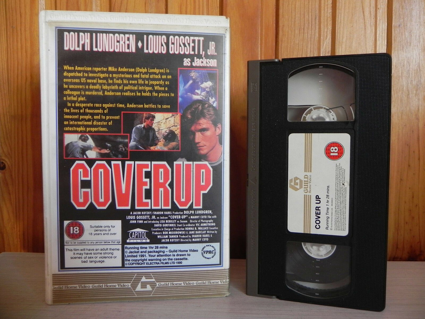 Cover Up - Big-Box - Guild Home Video - Dolph Lundgren - Classic Action - VHS-