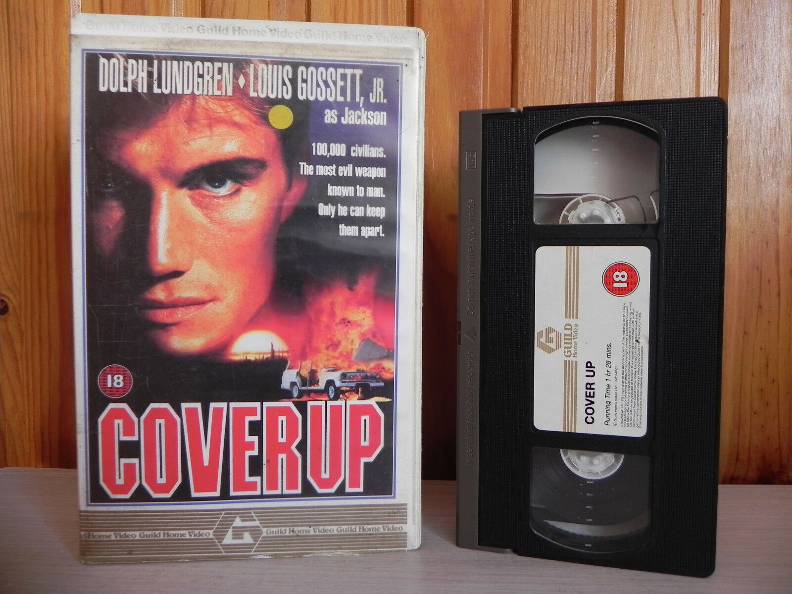 Cover Up - Big-Box - Guild Home Video - Dolph Lundgren - Classic Action - VHS-