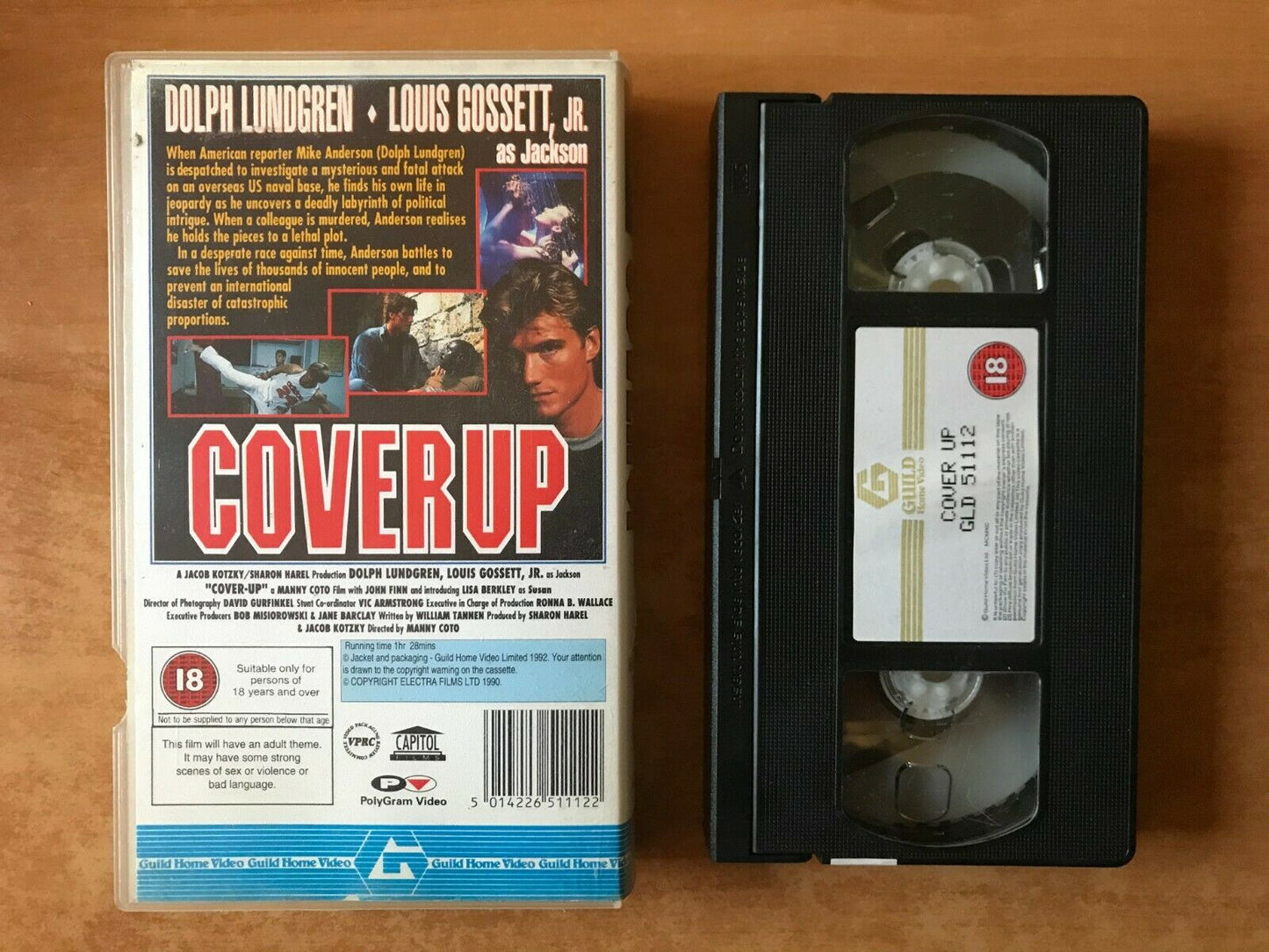 Cover Up: U.S. Marine Action - Thriller - Dolph Lundgren/Louis Gossett - Pal VHS-