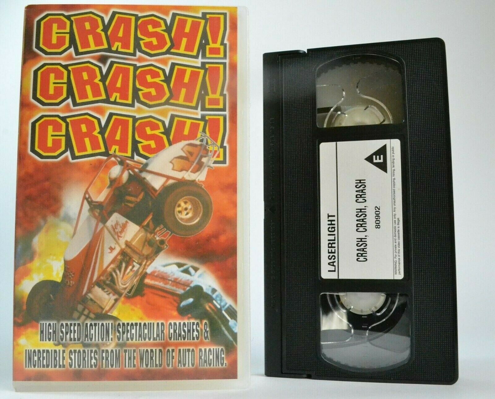 Crash, Crash, Crash: Motorsports - Car Racing - Sprint Cars - Dirty Tracks - VHS-