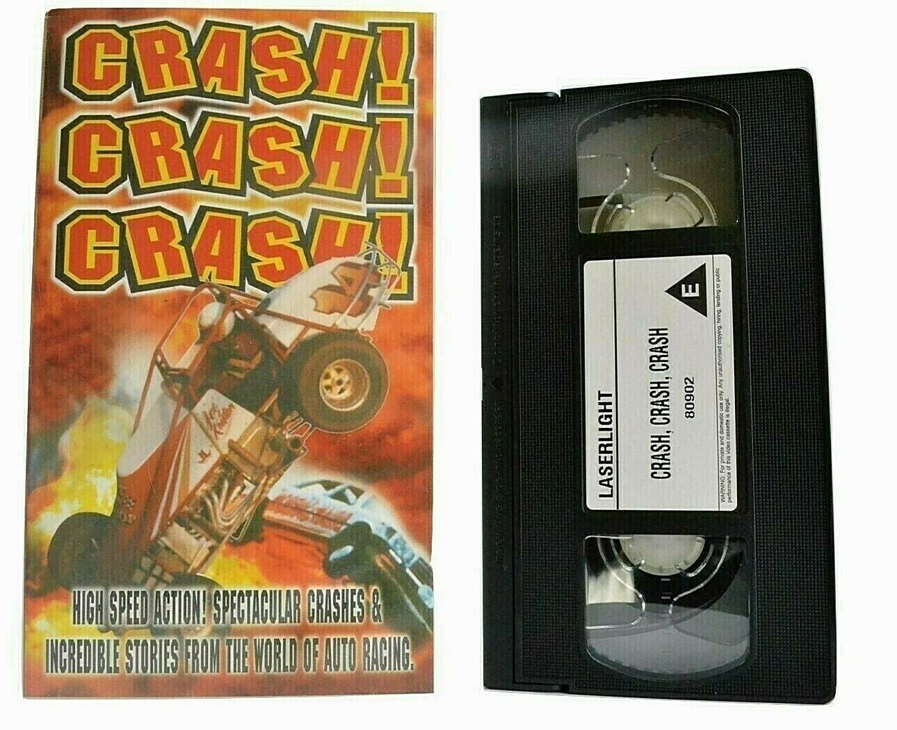 Crash, Crash, Crash: Motorsports - Car Racing - Sprint Cars - Dirty Tracks - VHS-