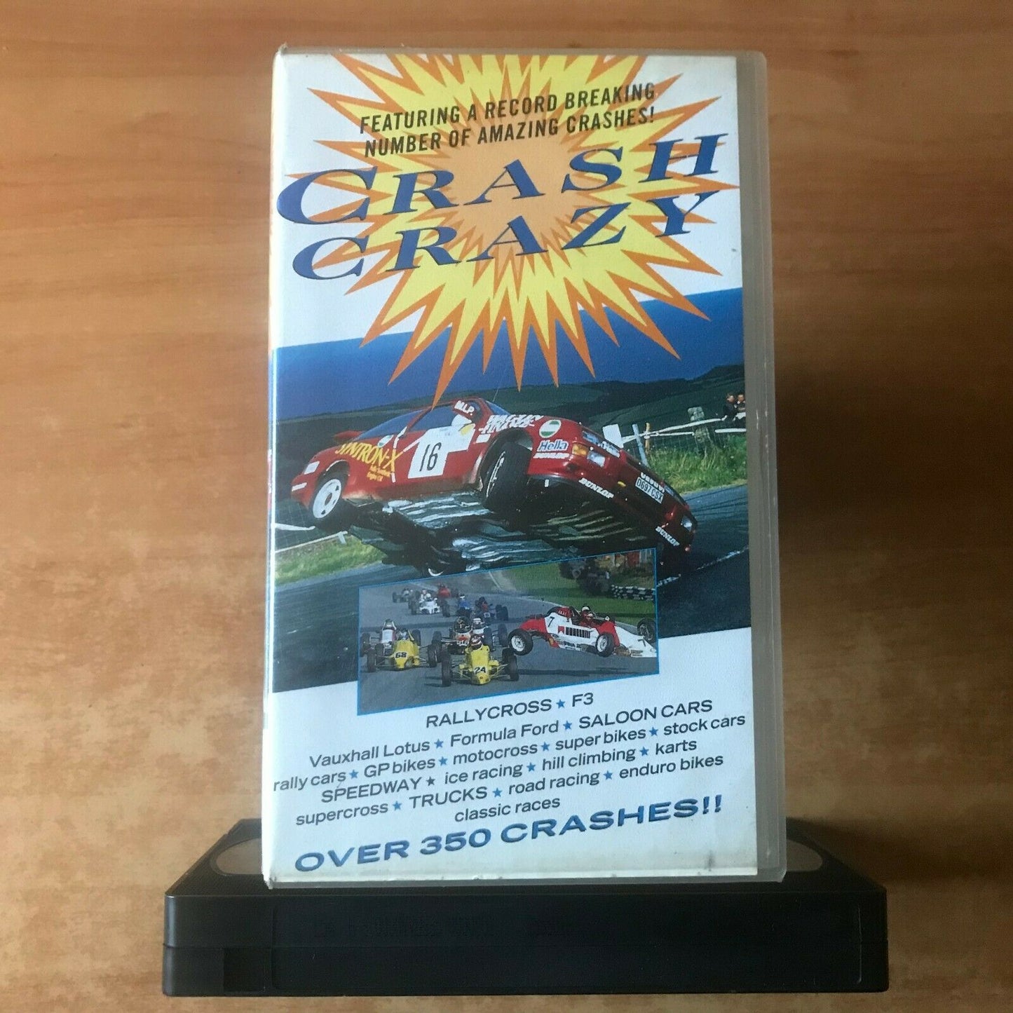 Crash Crazy: Motorcross - Superbikes - Speedway - Road Racing - Karts - Pal VHS-