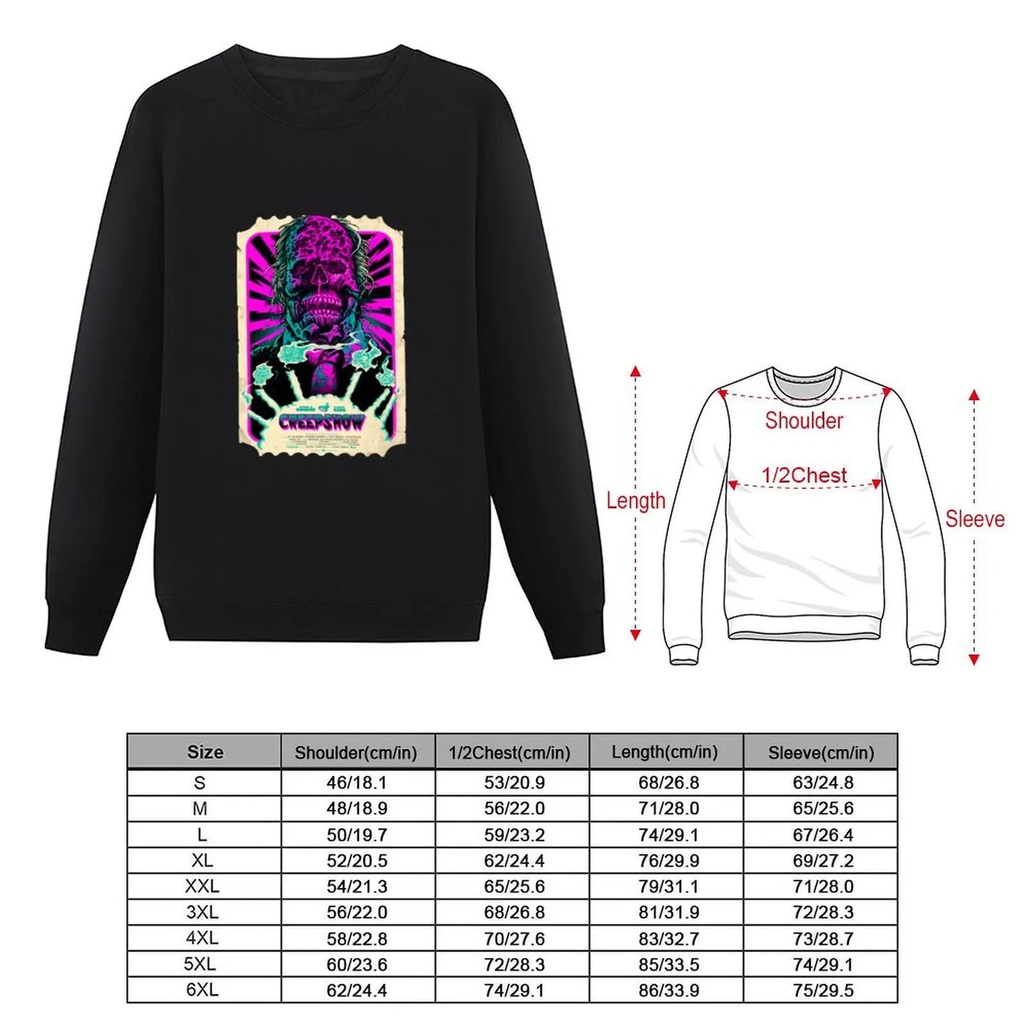 Creepshow Hoodie - George A. Romero Graphic - Hoodie Support for Classic Horror Fans-