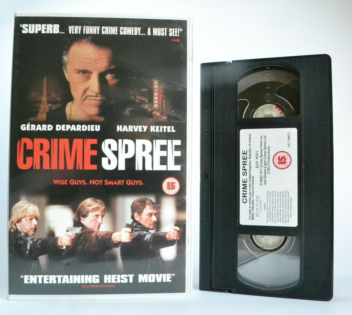 Crime Spree (2003): Canadian/British Crime Comedy - G.Depardieu/H.Keitel - VHS-