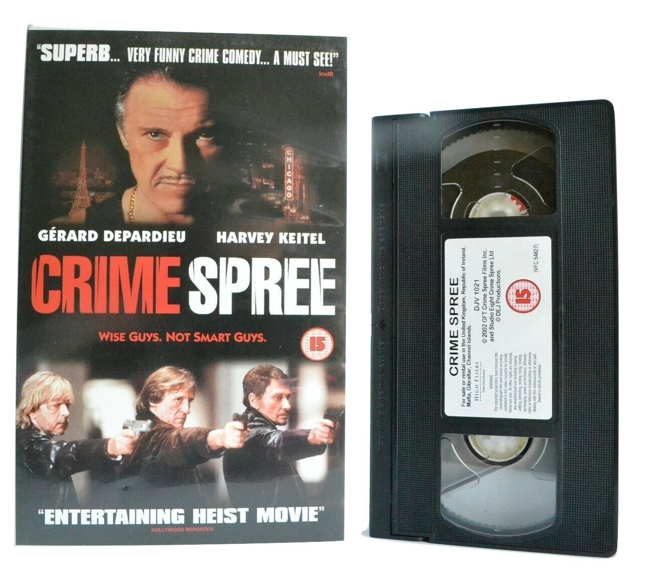 Crime Spree (2003): Canadian/British Crime Comedy - G.Depardieu/H.Keitel - VHS-