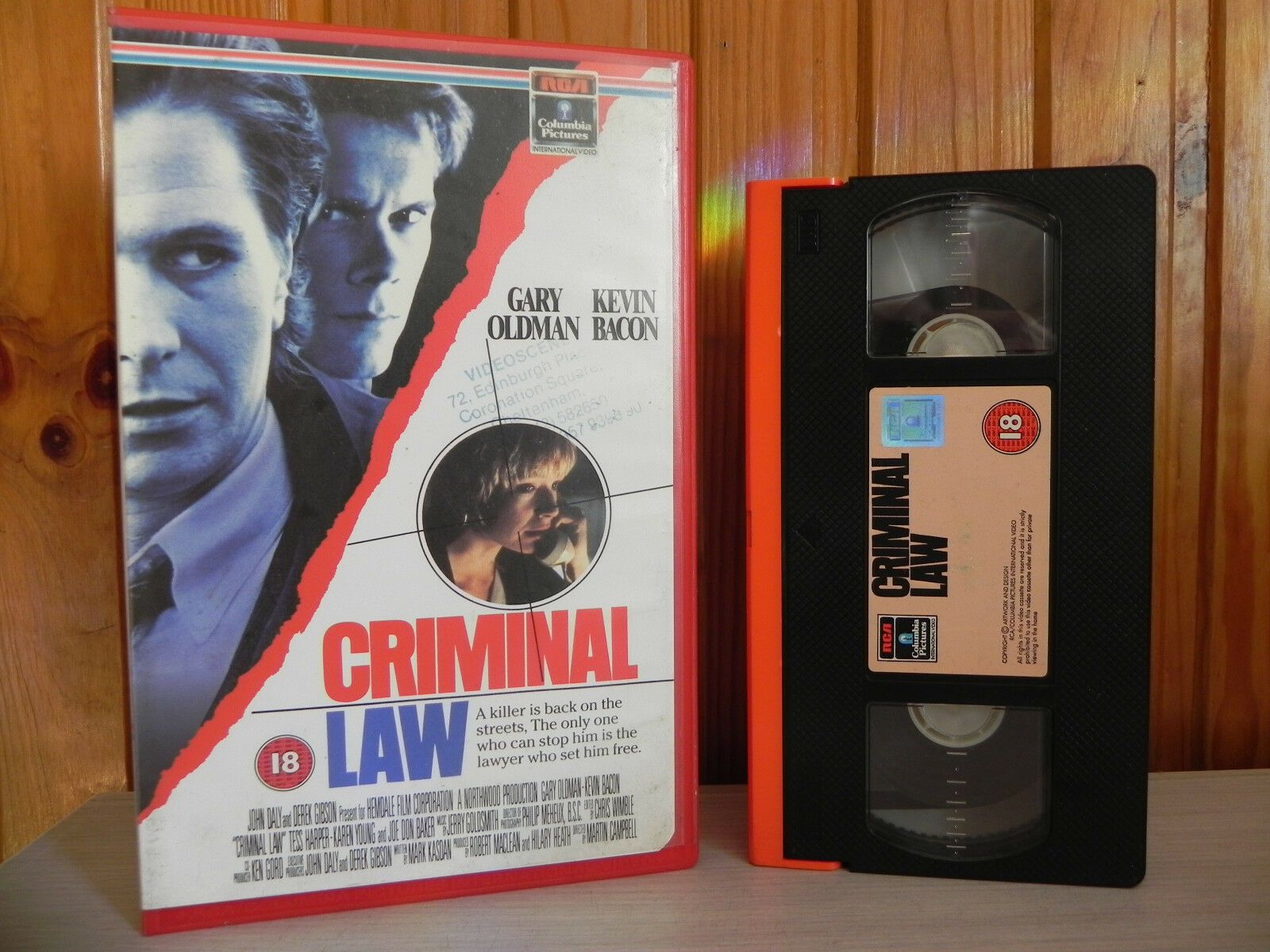 Criminal Law - Gary Oldman - Kevin Bacon - Big Box RCA - Ex-Rental - Drama - VHS-