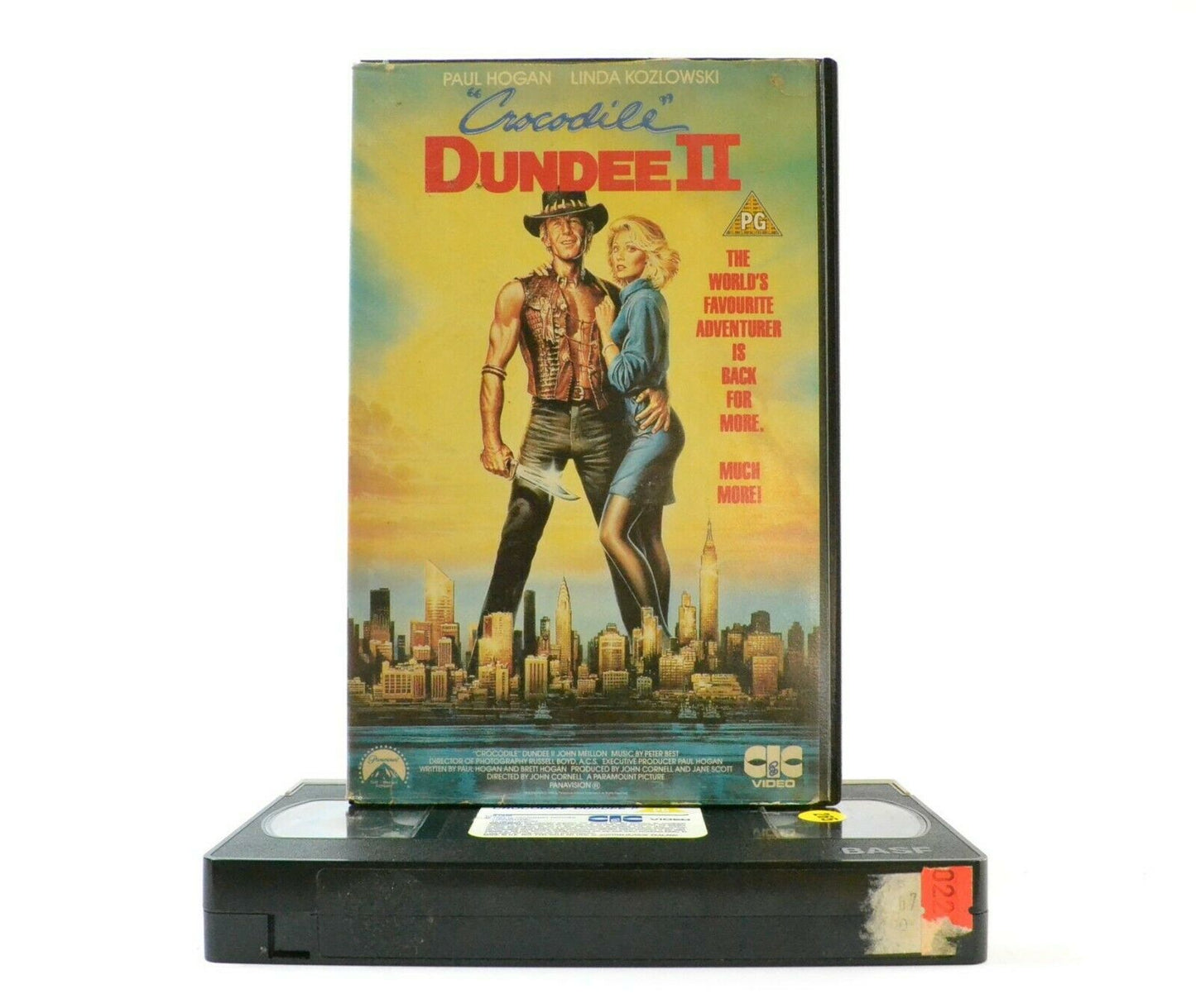 Crocodile Dundee 2: Comedy/Adventure - Large Box - P.Hogan/L.Kozlowski - Pal VHS-