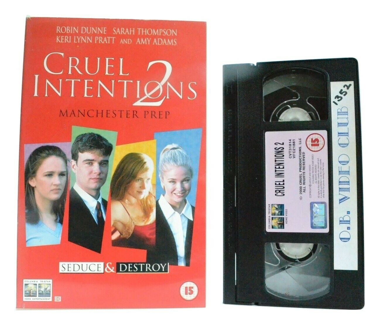 Cruel Intentions 2: Prequel To 1999 Movie - Comedy Drama - Amy Adams - Pal VHS-