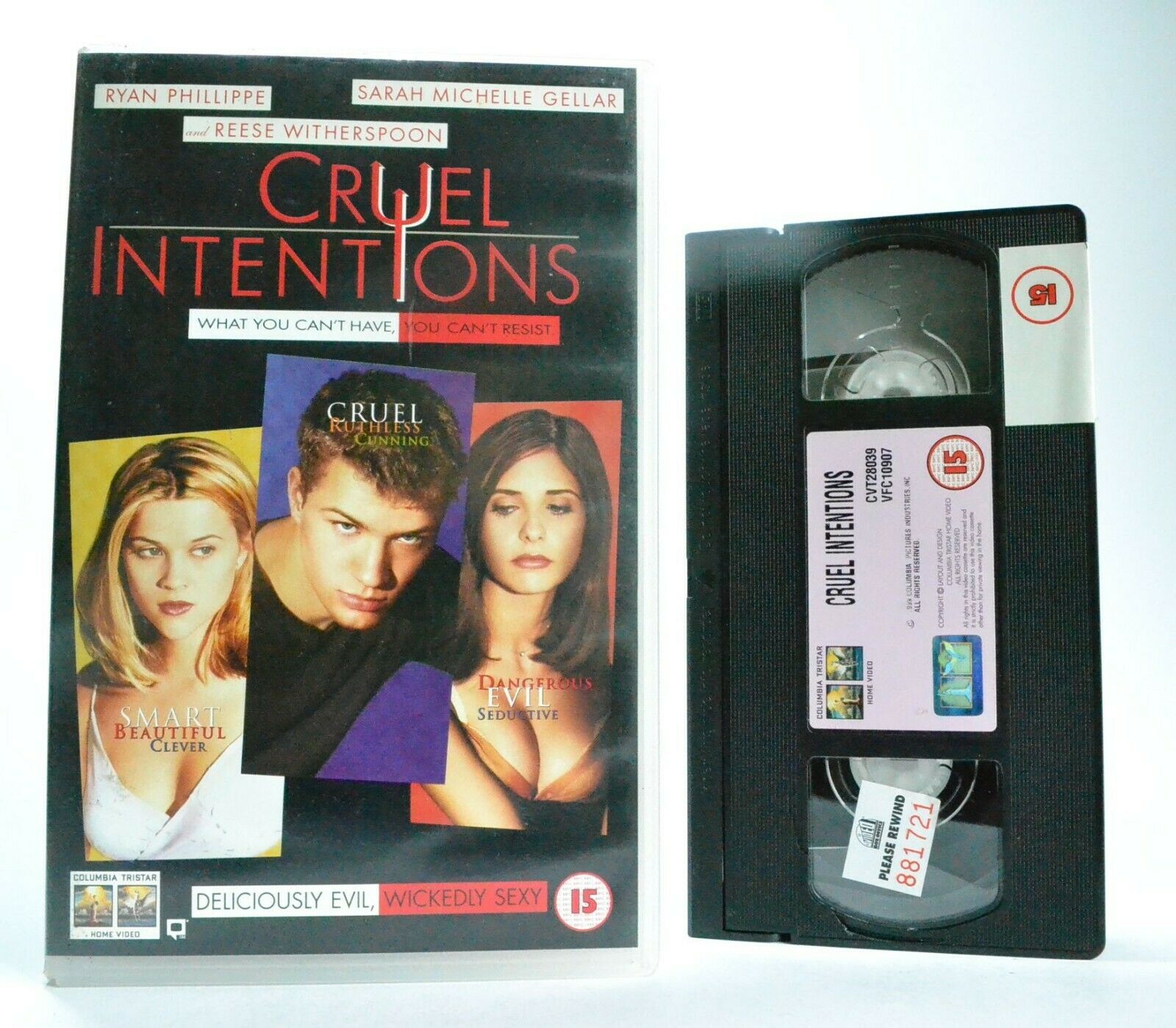 Cruel Intentions: Based Of "Les Liaisons Dangereuses" - Romantic Drama - VHS-