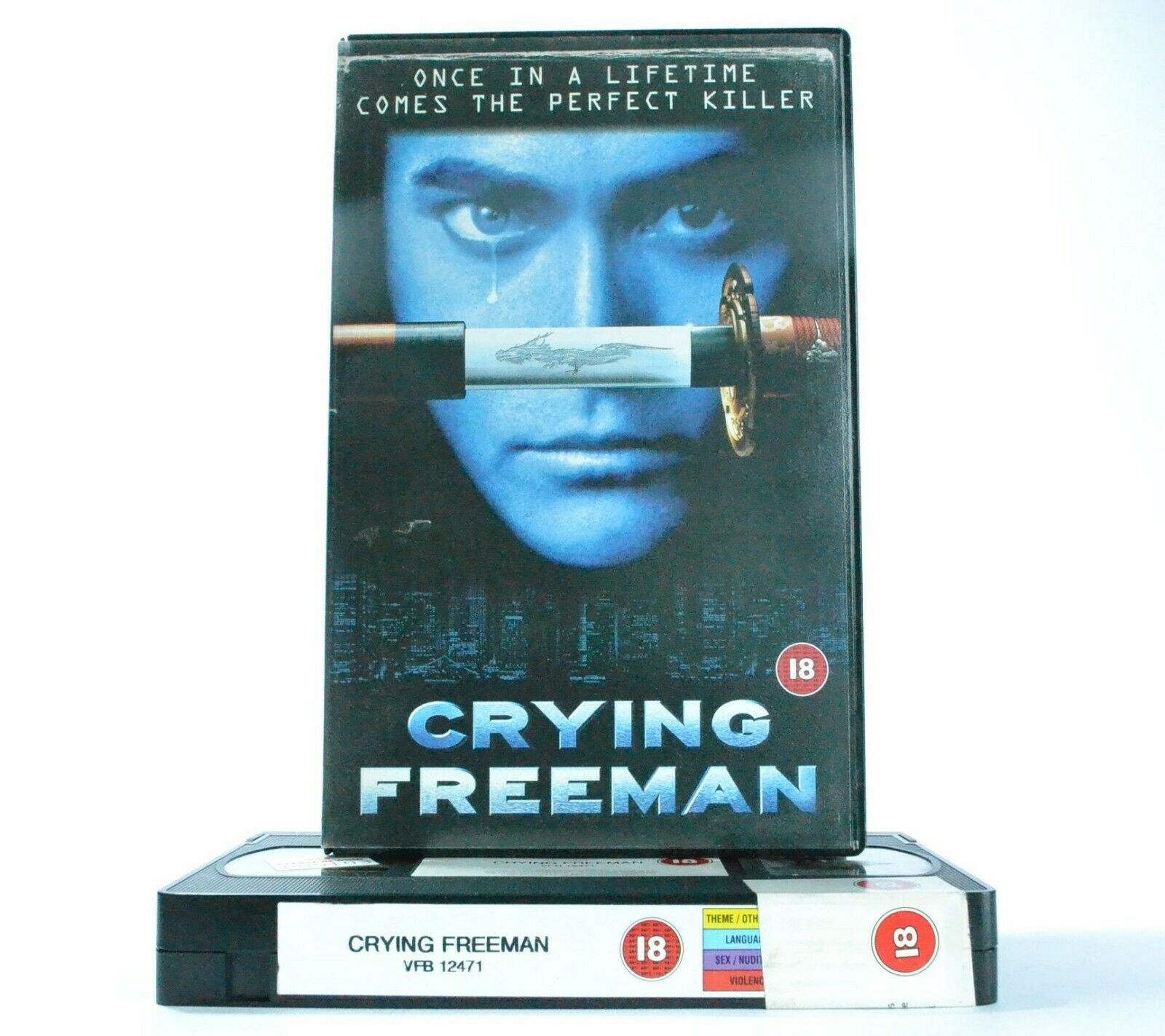 Crying Freeman: Based On Manga - Action - Large Box - Mark Dacascos - Pal VHS-