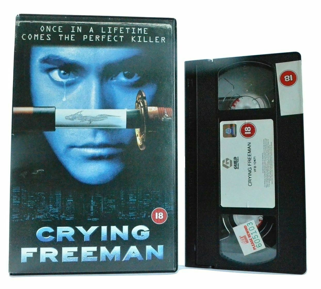 Crying Freeman: Based On Manga - Action - Large Box - Mark Dacascos - Pal VHS-