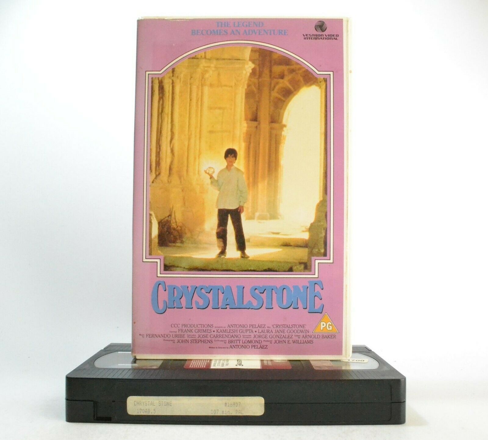 Crystal Stone (1987); [Antonio Pel������ez] Fantasy Adventure - Large Box - Pal VHS-