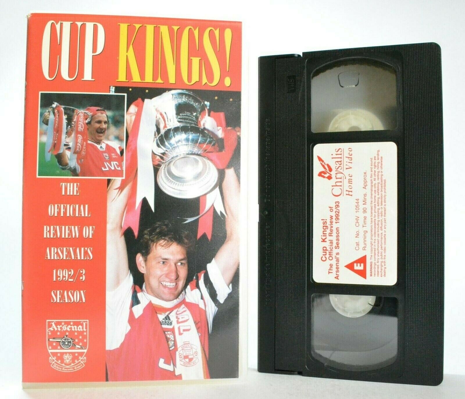 Cup Kings: Arsenal F.C. Season Review 1992/93 - FA Cup - Coca-Cola Cup - VHS-