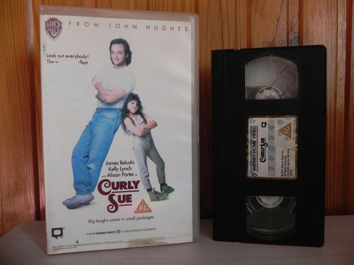 Curly Sue - James Belushi - Favourite Comedy - Warner Big Box - 1992 Video - VHS-