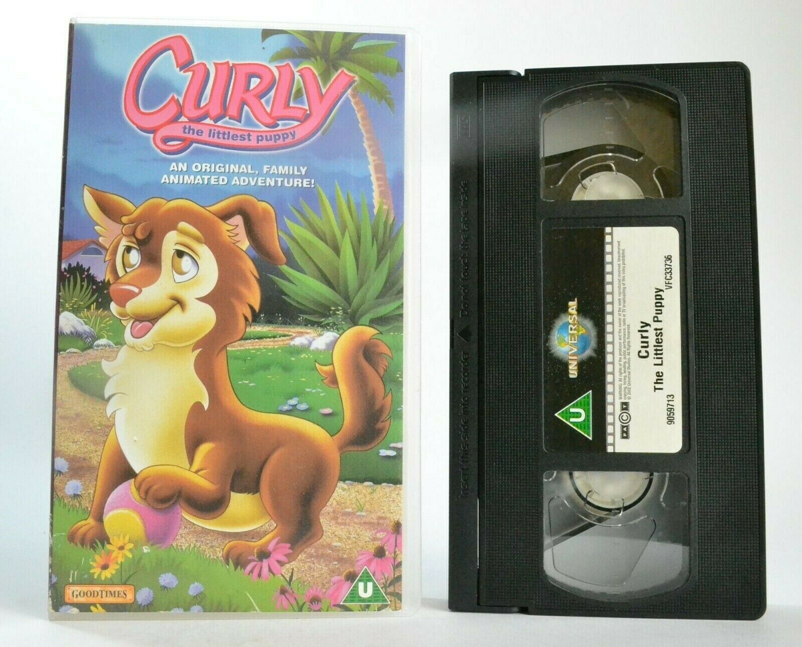 Curly: The Little Puppy [GoodTimes Video] - Animated Adventure - Kids - Pal VHS-