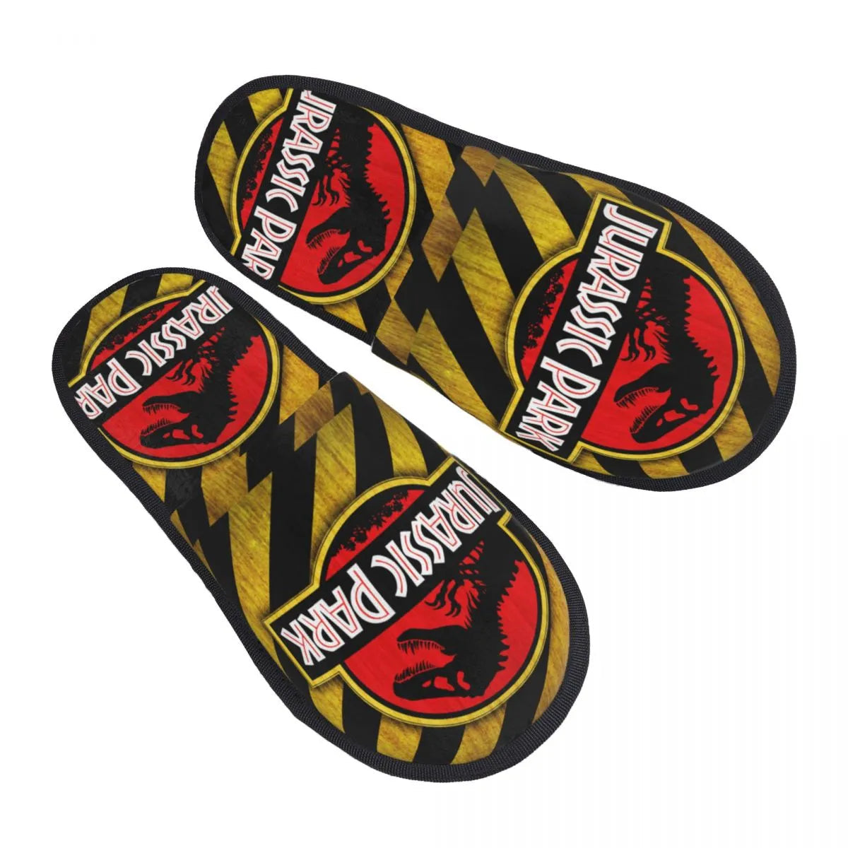 Custom Dinosaur Jurassic Park Soft Memory Foam Slippers - Women's Horror Movie - Comfy Warm Anti-Skid Slipper-16-M-