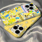 Cute Cartoon Simpsons Phone Case - Glossy Hard PC Cover - Fits iPhone Models 16 to 11 Pro Max - Perfect Gift-