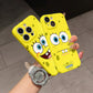 Cute Cartoon SpongeBob Phone Case for iPhone 16 15 14 13 12 11 - Protection Glossy HD PC Cover-