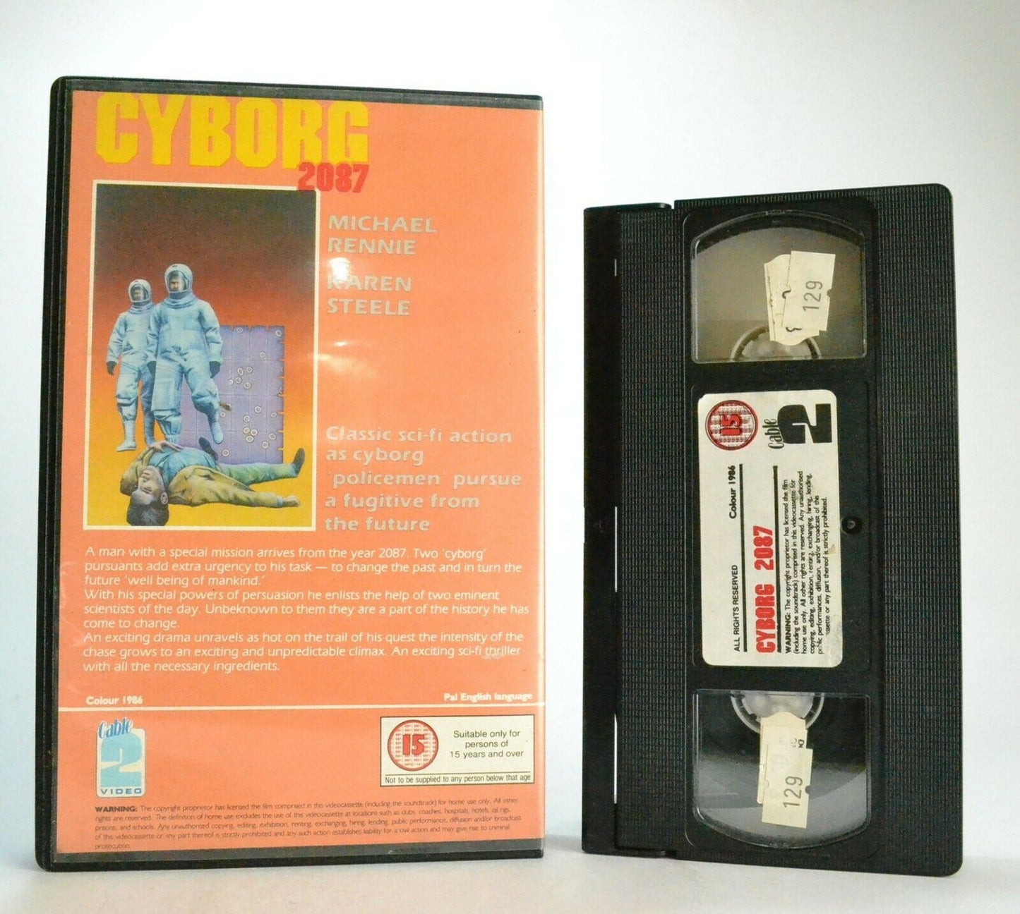 Cyborg 2087: Sci-Fi Classic (1966) - Large Box - M.Rennie/K.Steele - Pal VHS-