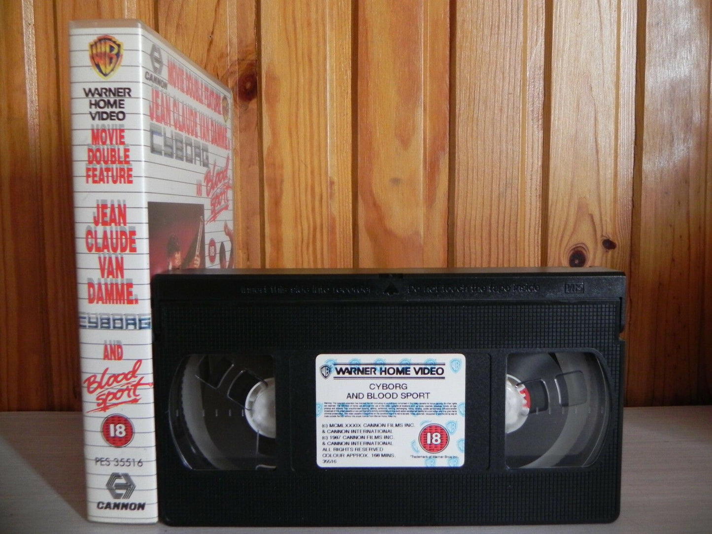 Cyborg & Blood Sport - Double VHS - Van Damme - Martial Arts - Action - Cannon-