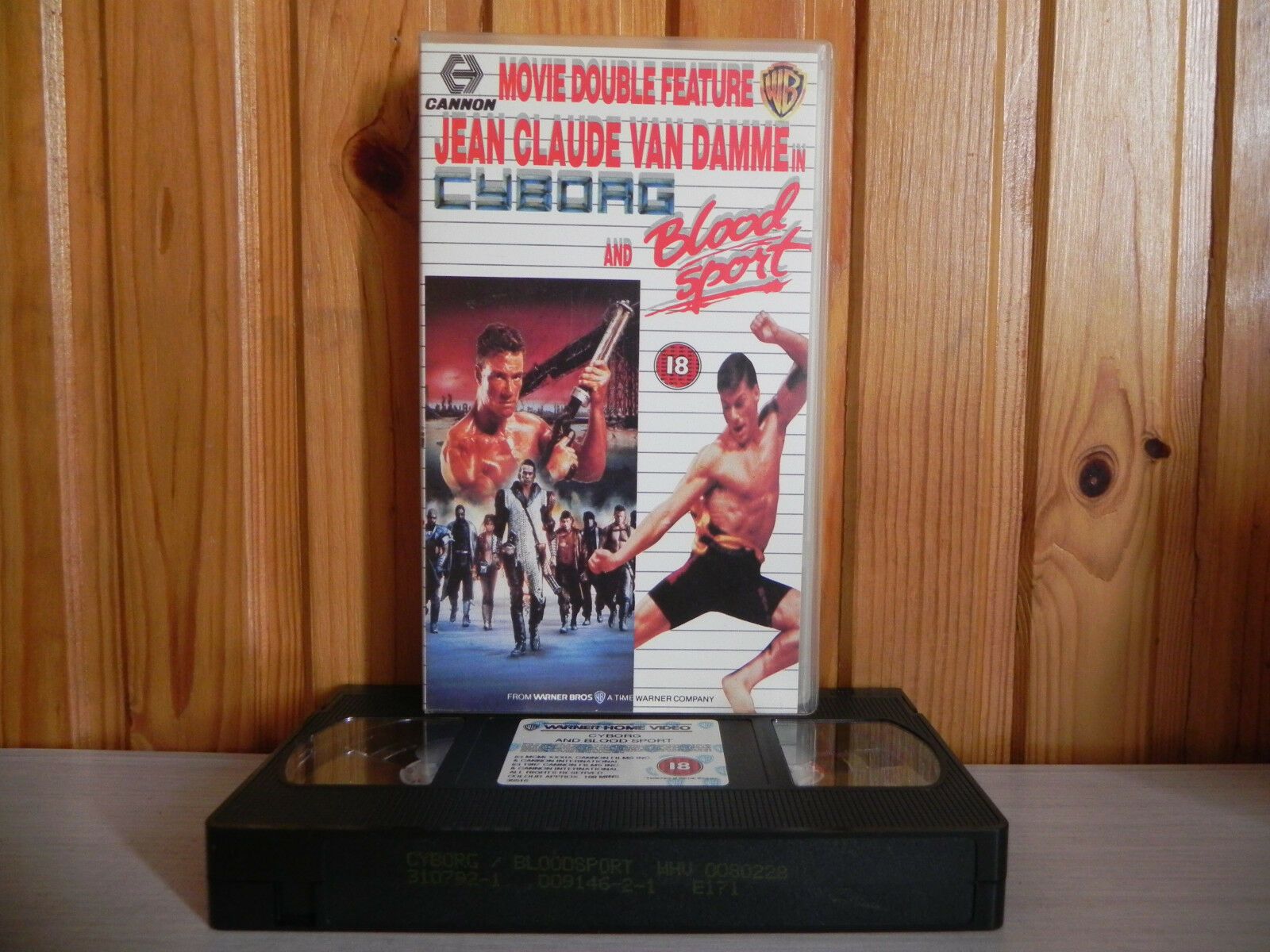 Cyborg & Blood Sport - Double VHS - Van Damme - Martial Arts - Action - Cannon-