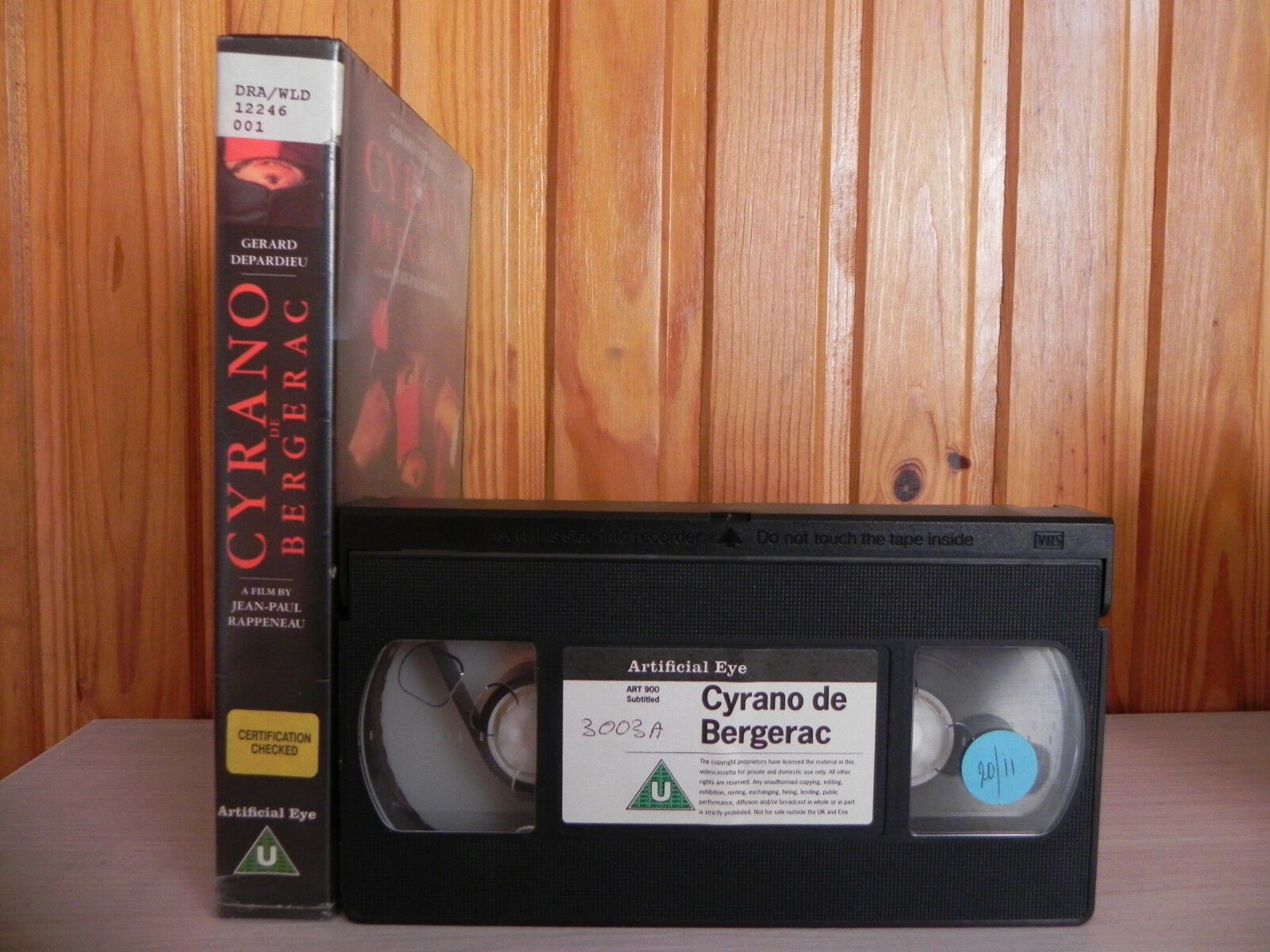 Cyrano De Bergerac - Artificial Eye - Most Expensive French Film - Drama - VHS-