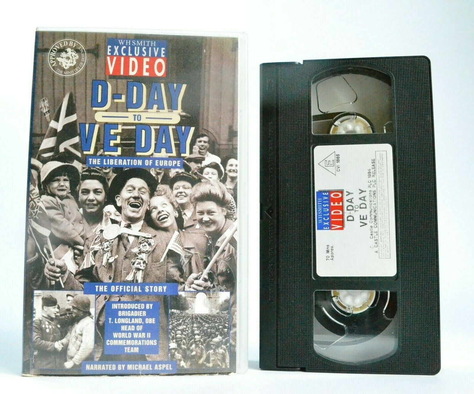 D-Day To Ve Day (WH Smith Exclusive Video): Michael Aspel - World War 2 - VHS-