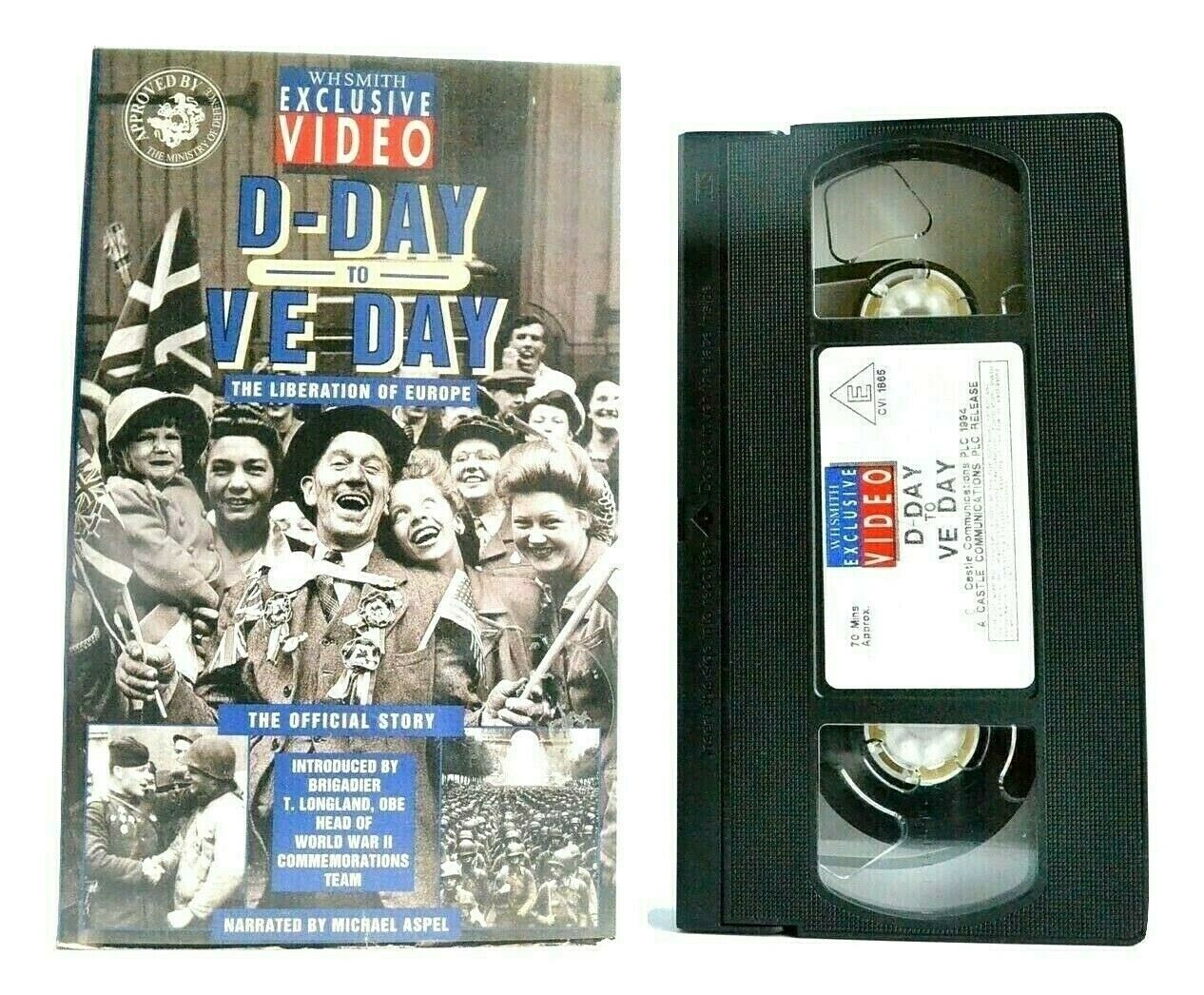 D-Day To Ve Day (WH Smith Exclusive Video): Michael Aspel - World War 2 - VHS-