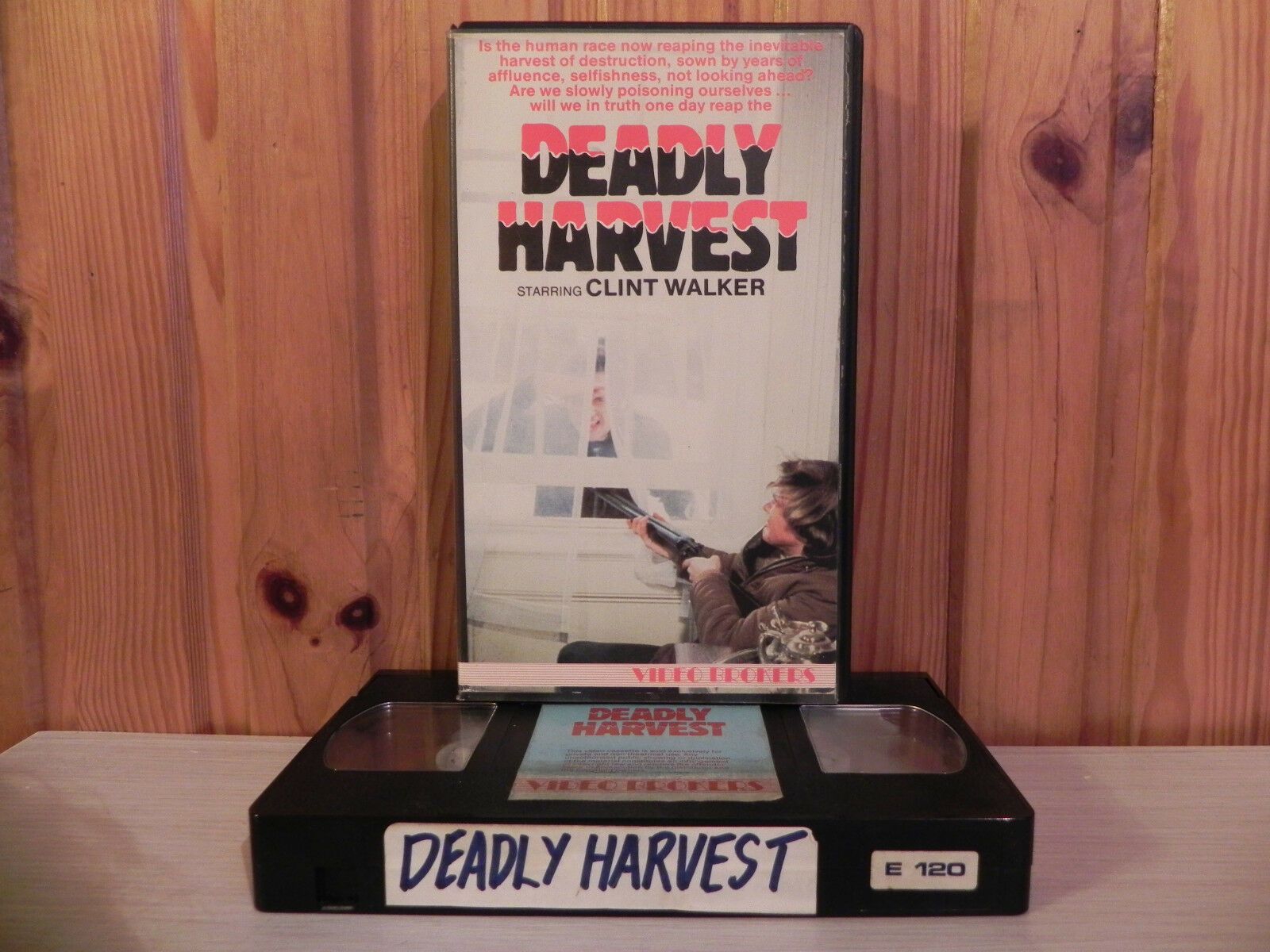 DEADLY HARVEST - Futuristic Sci-Fi - Small Box - Pre-Cert - Video Bookers - VHS-