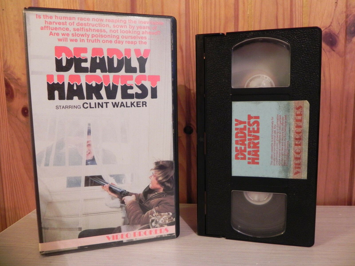 DEADLY HARVEST - Futuristic Sci-Fi - Small Box - Pre-Cert - Video Bookers - VHS-