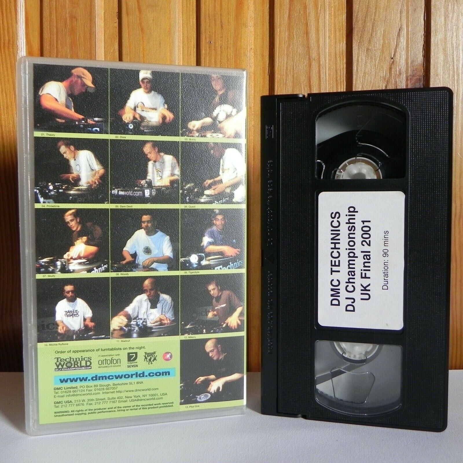 DMC Technics DJ Championship - UK Final 2001 - 20th July - Bush Empire - Pal VHS-