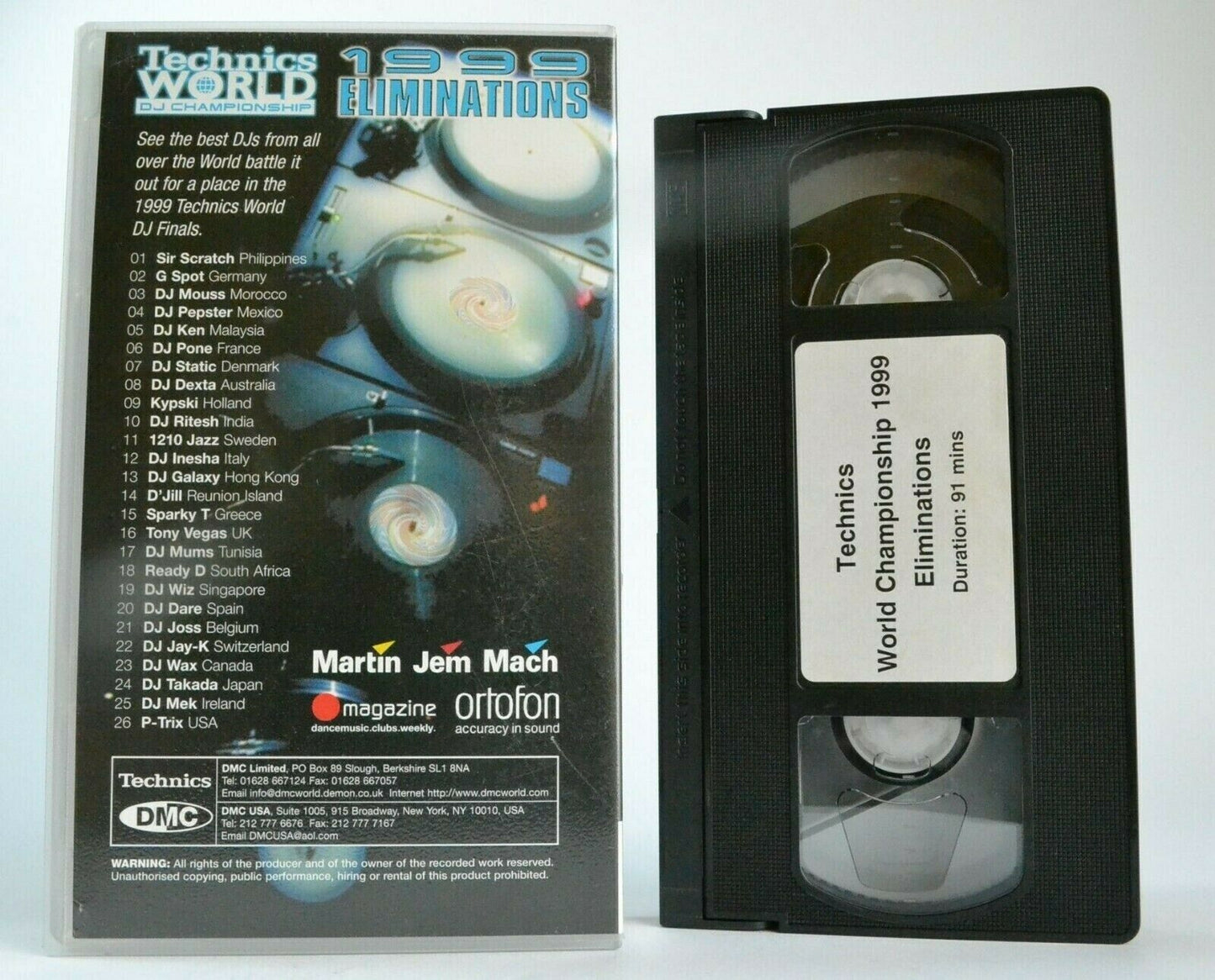 DMC Technics World Championship 1999: Eliminations - P-Trix - DJ Dare - Pal VHS-