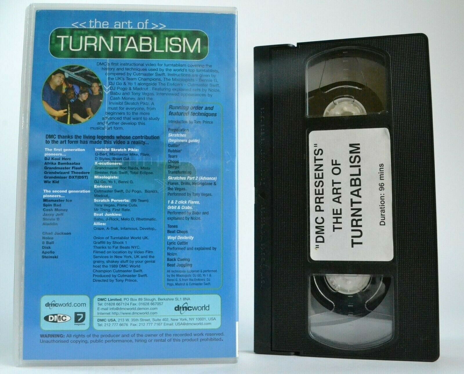 DMC The Art Of Turtablism: Afrika Bambaataa - Mixmaster Ice - Chad Jackson - VHS-