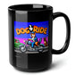 Dog Ride Biker Black Mug (15oz) - christmas gifts for video game lovers-15oz-