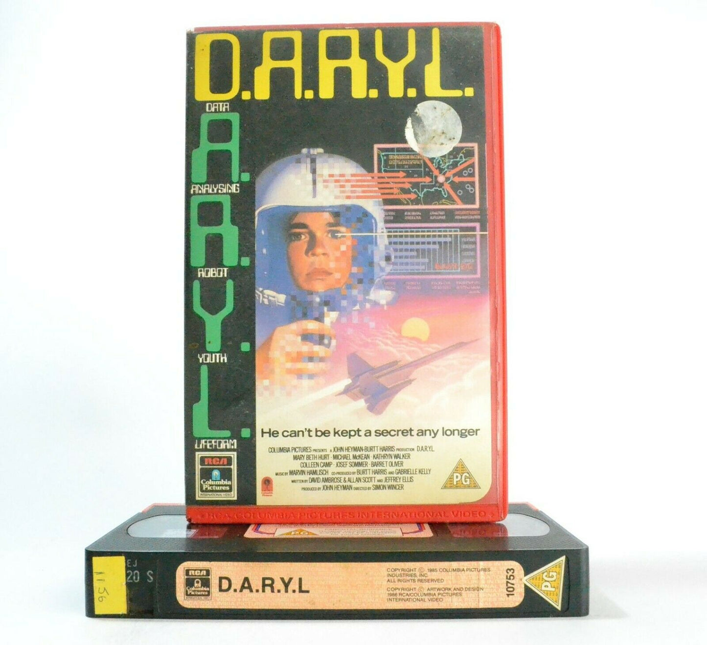 D.A.R.Y.L. (1985): Sci-Fi - Large Box - Experiment In Artificial Intelligence - Pal VHS-