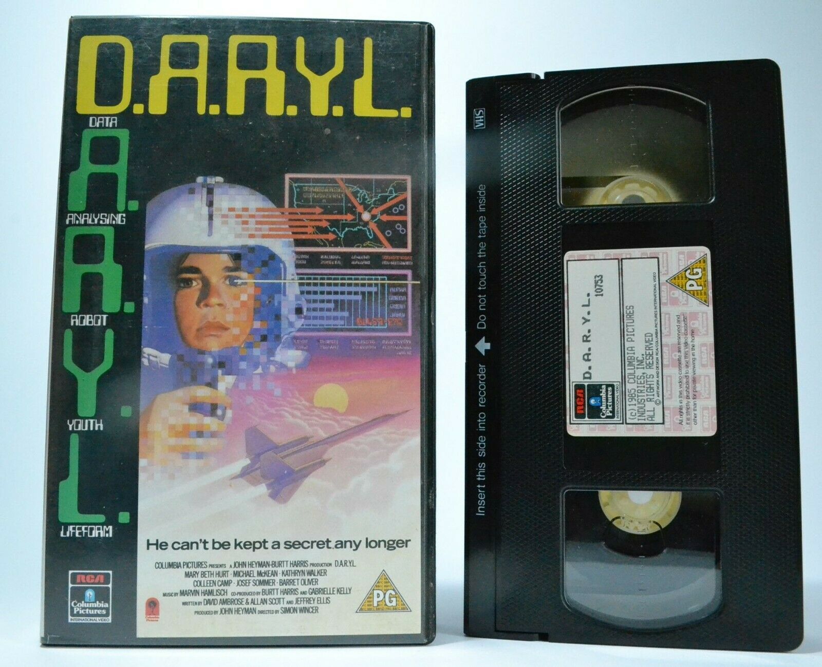 D.A.R.Y.L.: Artificial Intelligence Experiment - Si-Fi [Barret Oliver] Pal VHS-