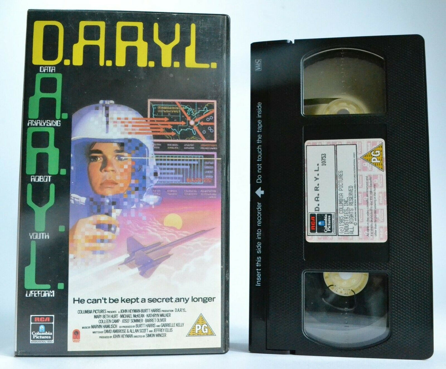 D.A.R.Y.L.(Daryl): Artificial Intelligence Experiment - Barret Oliver - Pal VHS-