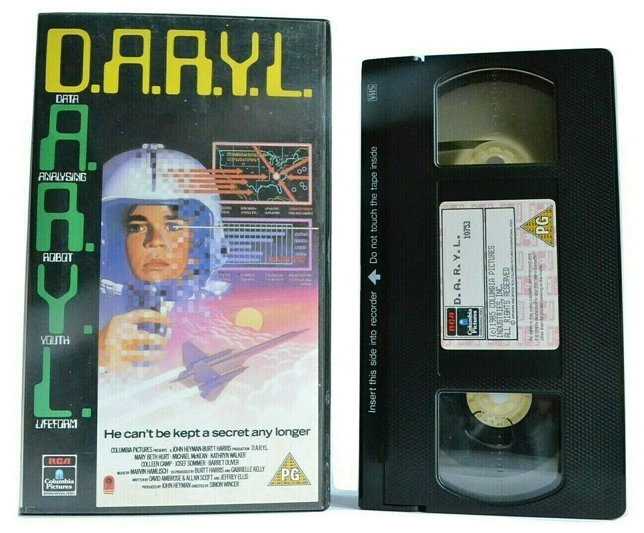 D.A.R.Y.L.(Daryl): Artificial Intelligence Experiment - Barret Oliver - Pal VHS-