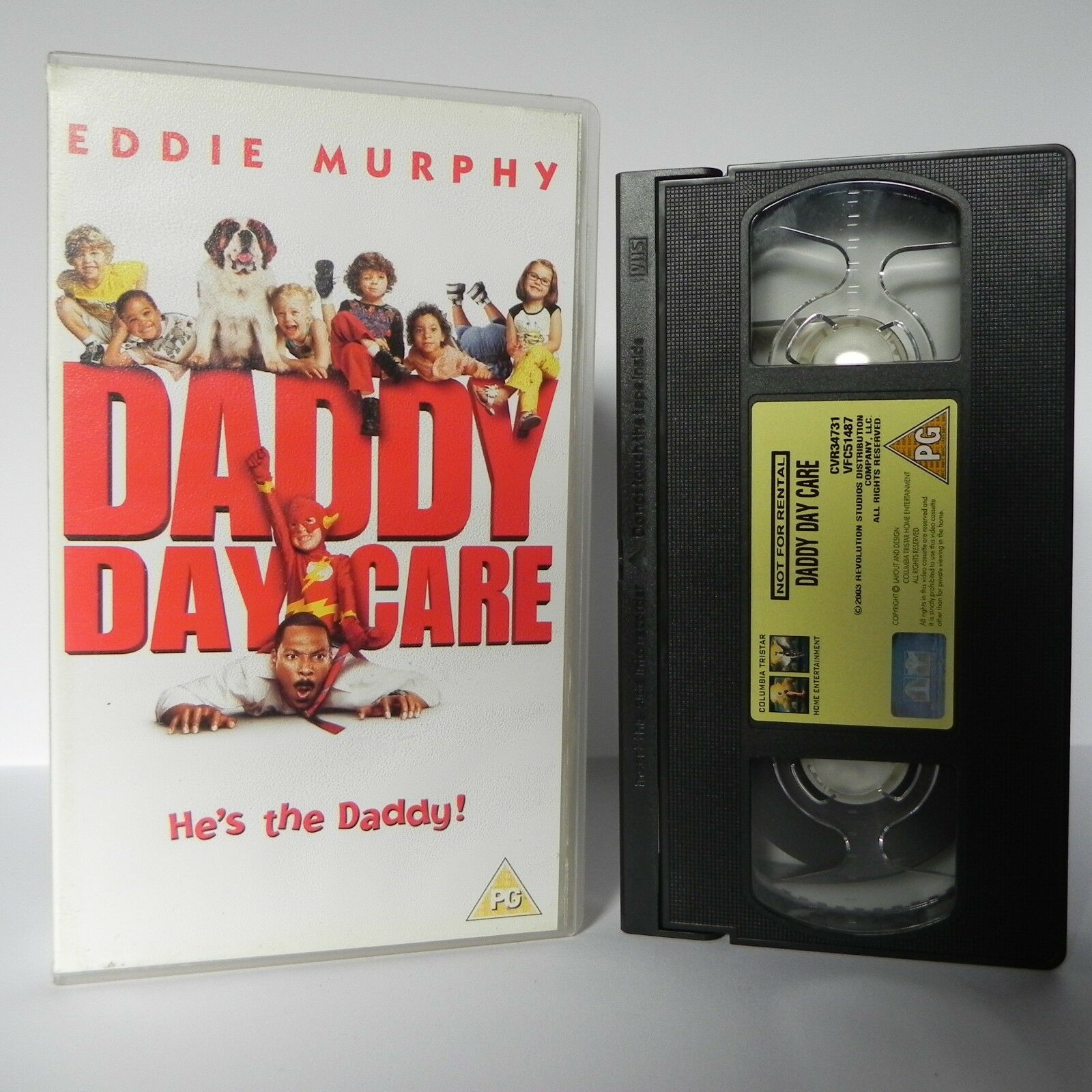 Daddy Daycare - Columbia - Comedy - Eddie Murphy - Anjelica Huston - Pal VHS-