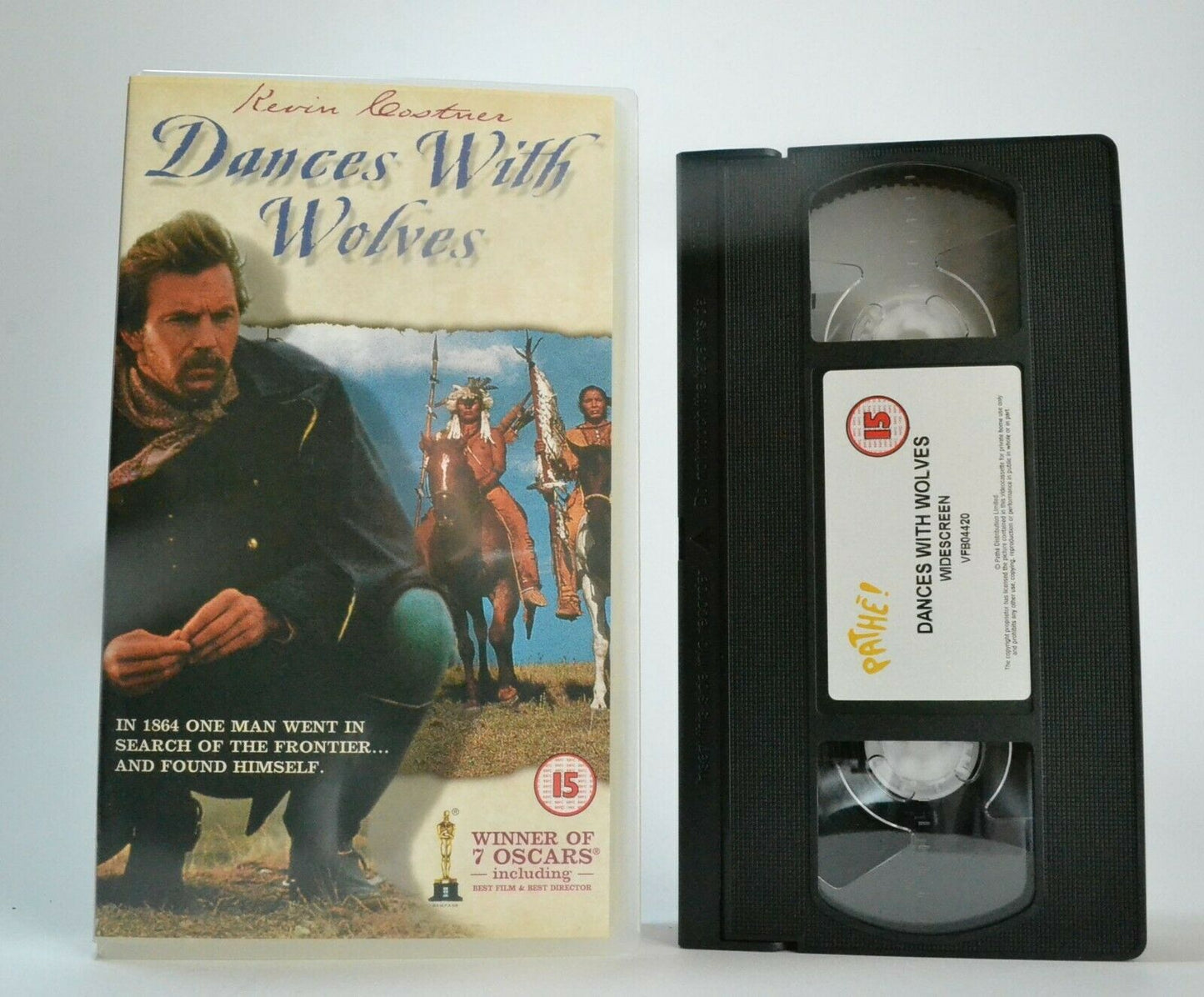 Dances With Wolves (1990); <Widescreen> - Western - Kevin Costner - Pal VHS-